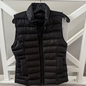 Coach Quilted Black Vest, S